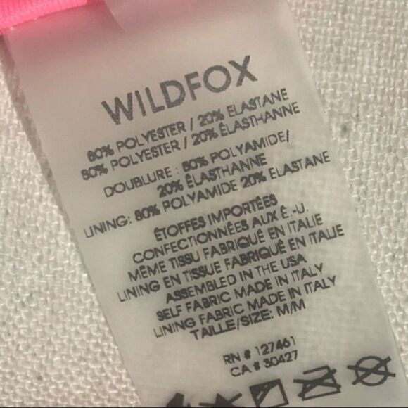 Wildfox Sixties Floral Print Bandeau Bikini Top M - Picture 6 of 6